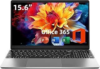 jumper 15.6 Inch Laptop with Office 365, 4GB RAM 128GB Storage Expandable 1TB, 4-Core Processor, HD Display, Windows 11 Laptops Computer, Wi-Fi 5, BT4.2, Type-C, Numpad, for Students and Business.