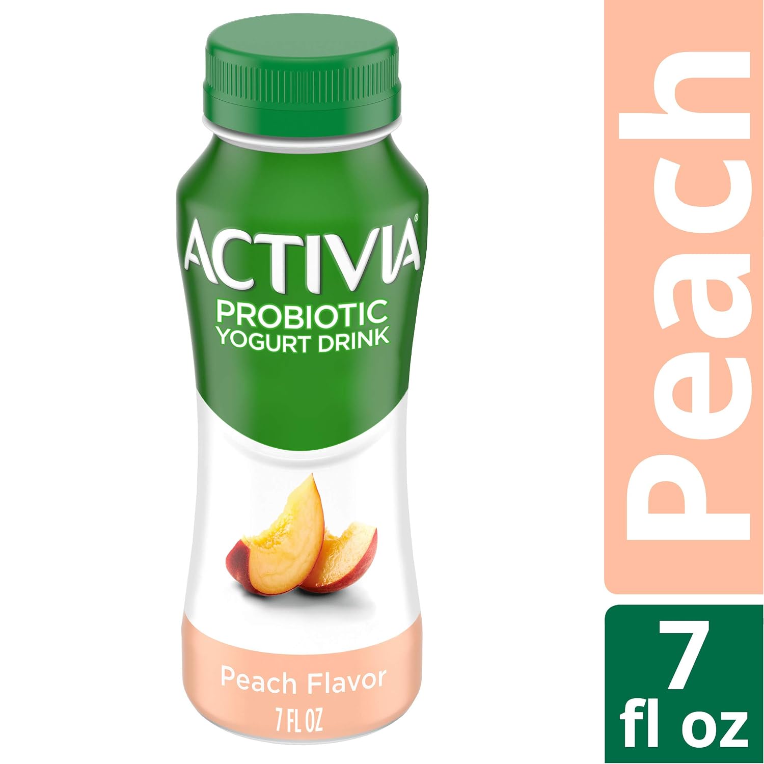 Activia Probiotic Dairy Drink, Peach, 7 oz.