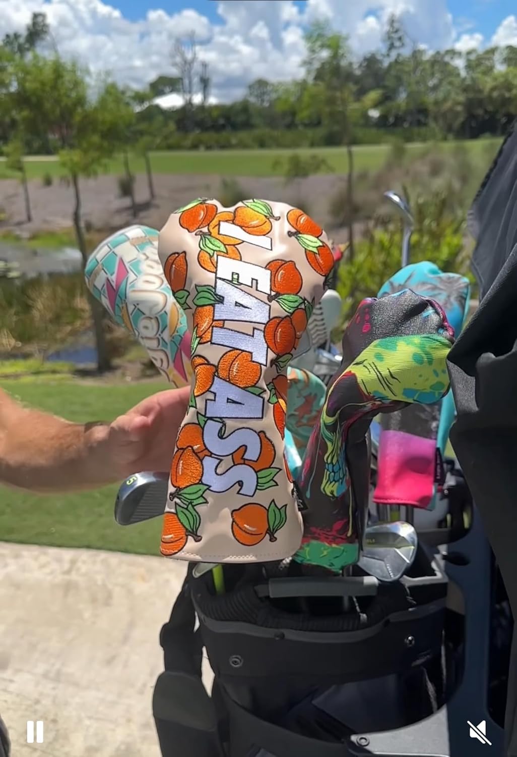 Logie Joe’s “I Eat Ass” Golf Headcovers | Premium Embroidered Golf Club Covers