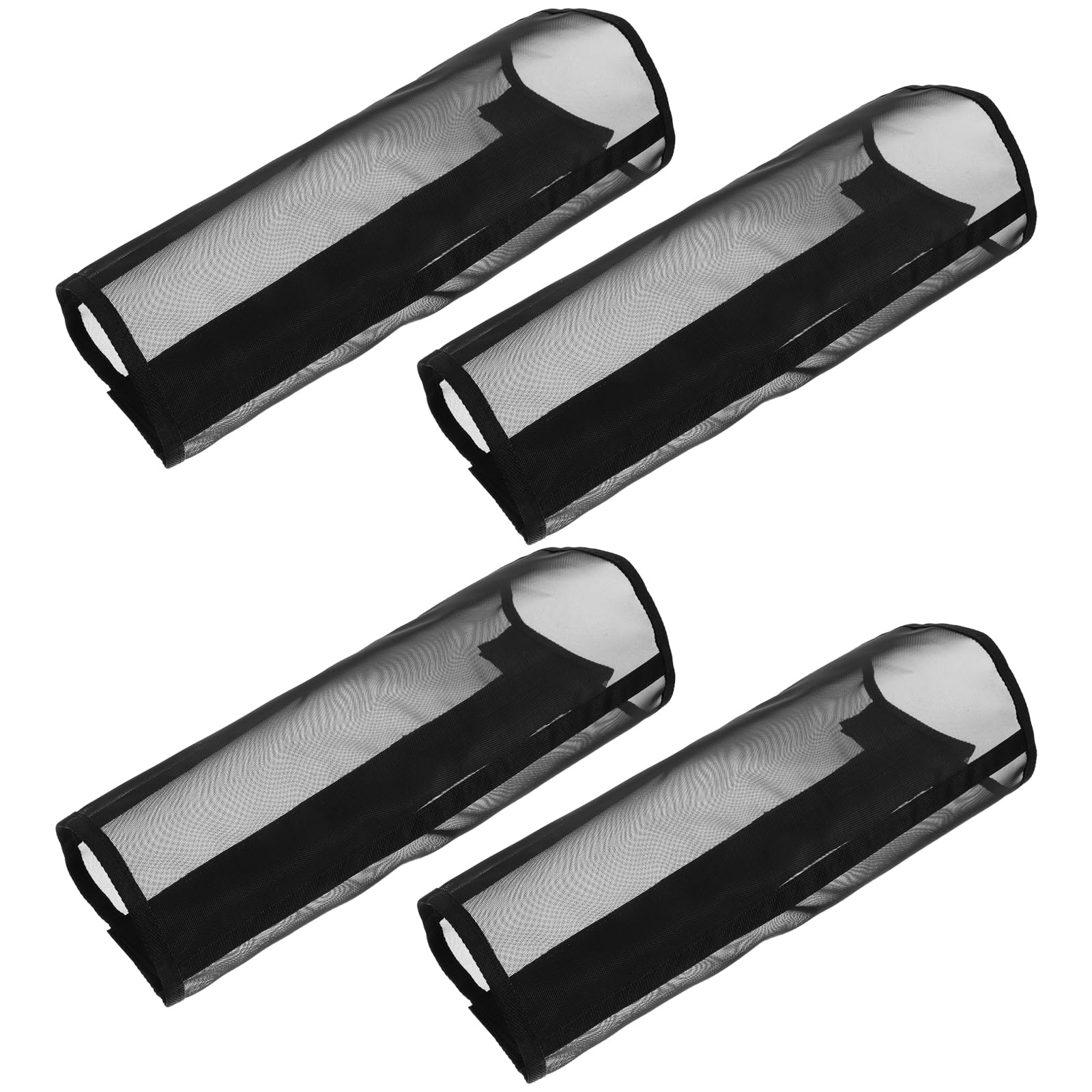 Botas de malla para caballos juego de 4 protectores antideslizantes negros
