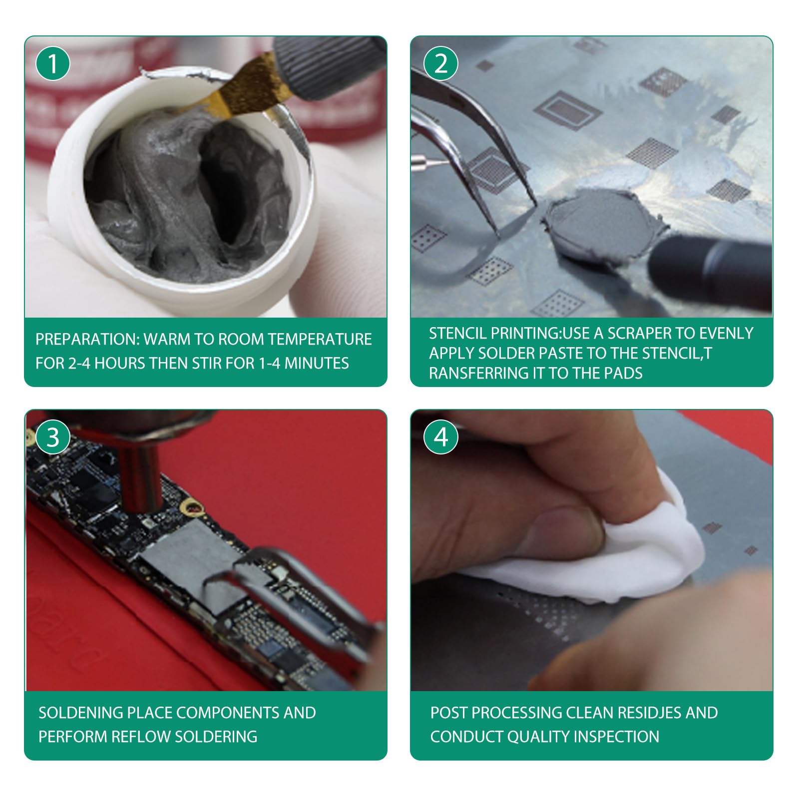 Sn63/Pb37 Solder Paste - 183°C for SMT & BGA -8