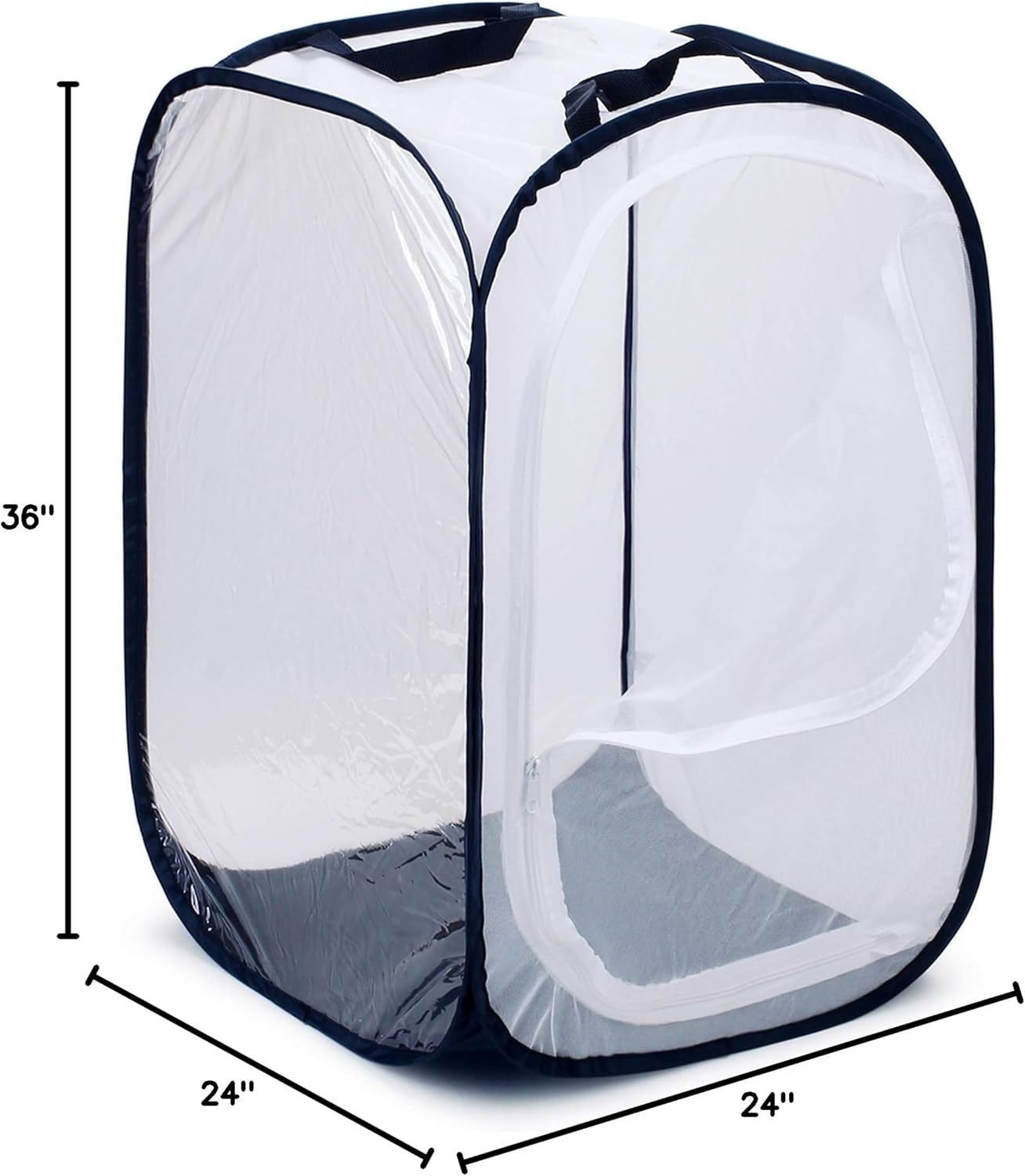 RESTCLOUD 36" Large Monarch Butterfly Habitat, Giant Collapsible Insect Mesh Cage Terrarium Pop-up 24 x 24 x 36 Inches