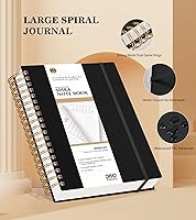 Vista 4 de Spiral Notebook Journal, 360 Pages College Ruled Notebooks, Lined Thick Journals for Women Men, A5 Thick Spiral Writing Journaling with 100GSM