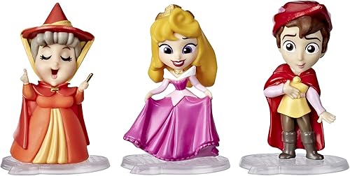 Miniatura 9 de Disney Princess Hasbro Comics Adventure Discoveries Colección, juego de muñecas con 9 figuras, bases, castillo de exhibición y estuche, juguete para