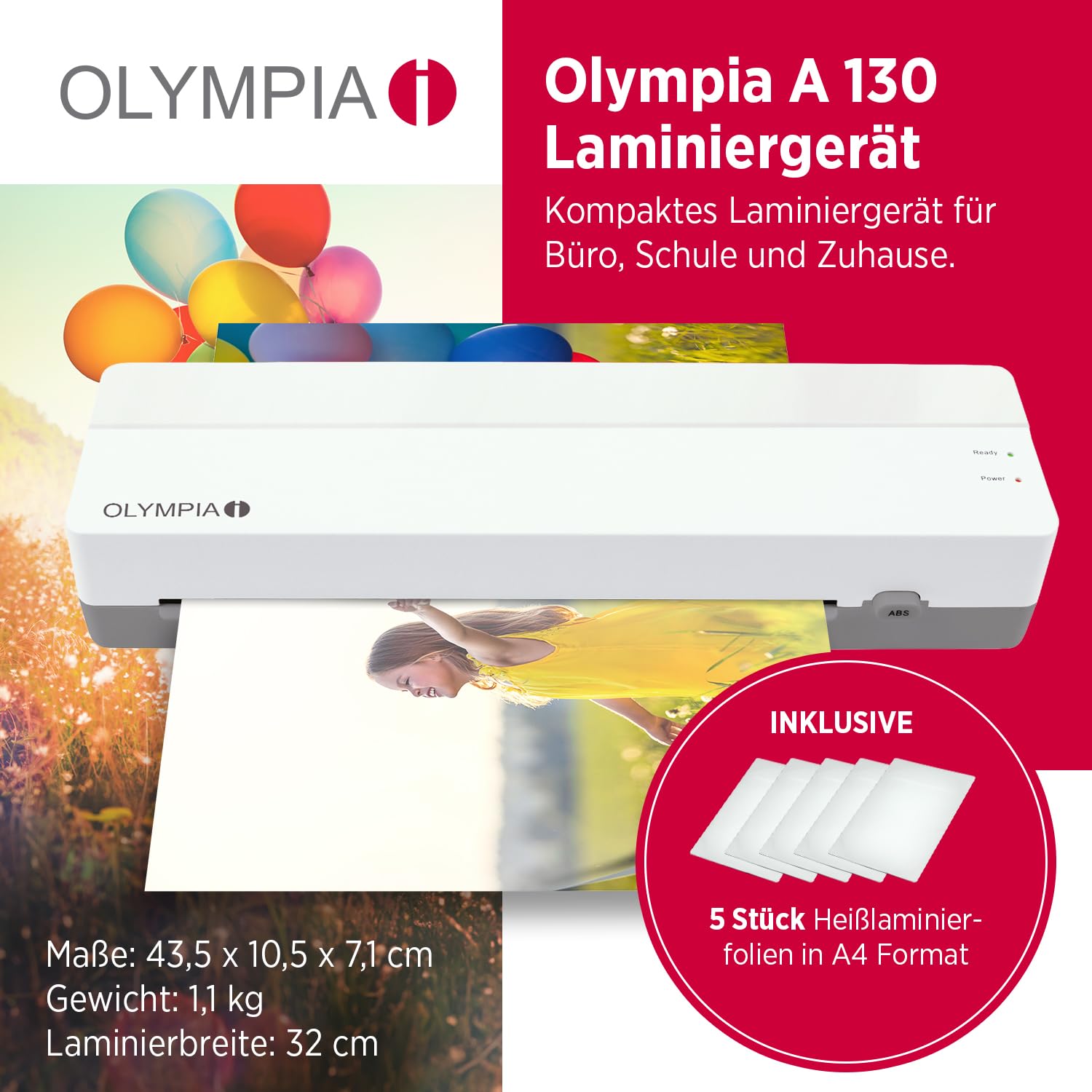Olympia Din A3 4in1 A330 Plus Laminierset | Meses sin interés