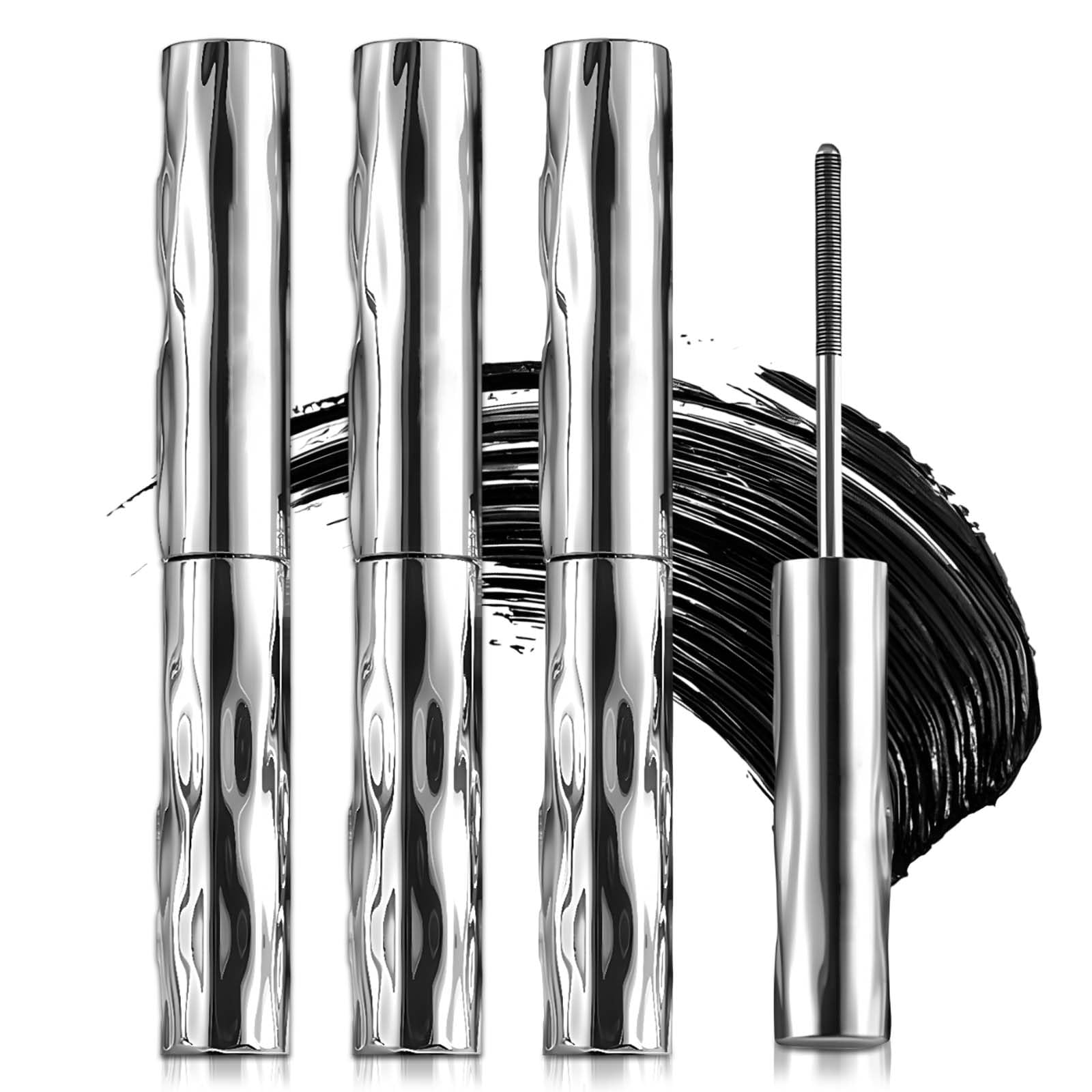 Mascara für ältere Frauen, 2026 Neu 3D Curling Eyelash Iron, Wasserfest Iron Eye Mascara, Metal Mas cara mit Metallbürste Volumengebende Wimperntusche Schnell Trocknend und Wischfest (3PC)