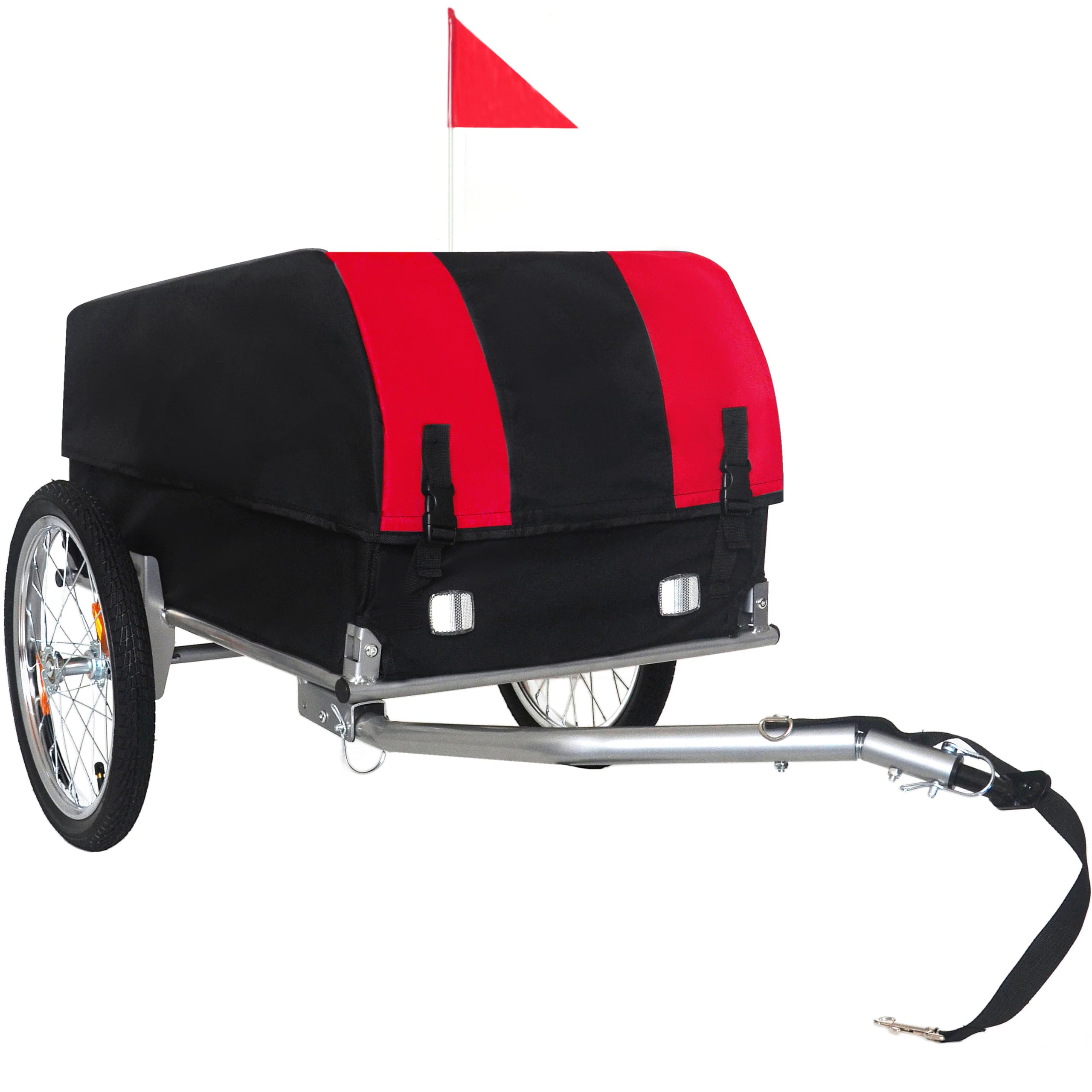 Przyczepa rowerowa do przyczepy rowerowej, nośność 88/10 kg, wytrzymała przyczepka rowerowa, składana kompaktowa torba do przechowywania artykułów spożywczych, akcesoria do holowania