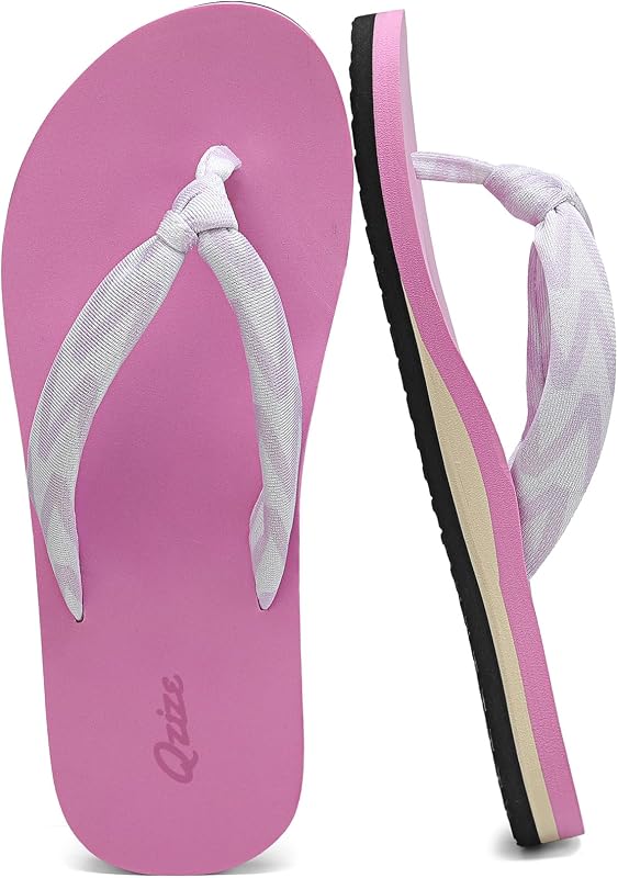 Flip Flops for Women Yoga Mat Arch Support Summer Beach Thong Sandals | Flexible, Soft Cushioning,Comfort, Quick-Dry, Lightweight Support, Beach, Pool, Shower and Travel