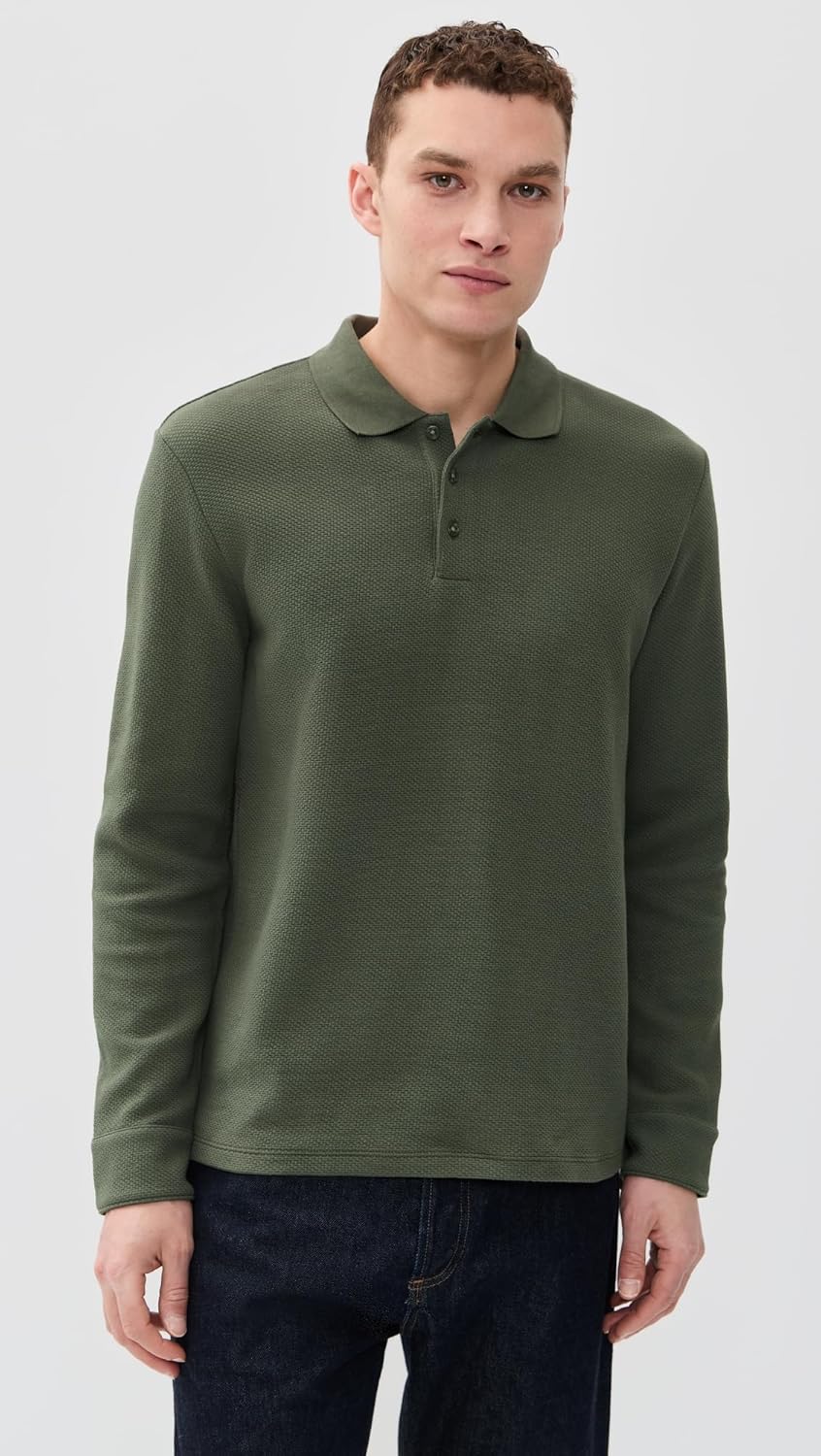 Vince Men's Basket Weave Polo - Image 2