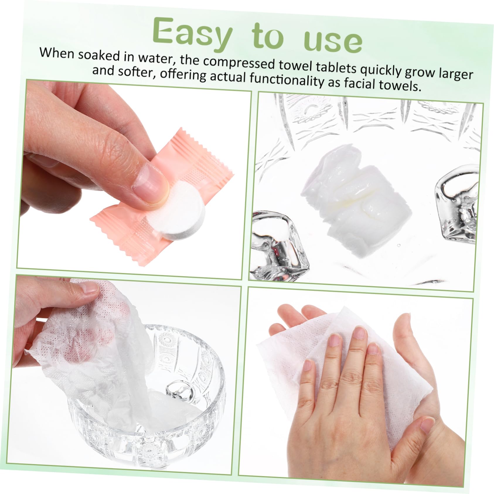 minkissy 400 Uds Toalla Comprimida Toalla De Camping as De Monedas as De Limpieza Facial Portátiles a Tabletas De a De Viaje as De Cara Comprimidas