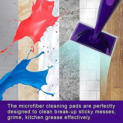 Miniatura 6 de 6 almohadillas de microfibra reutilizables para trapeador Swiffer WetJet