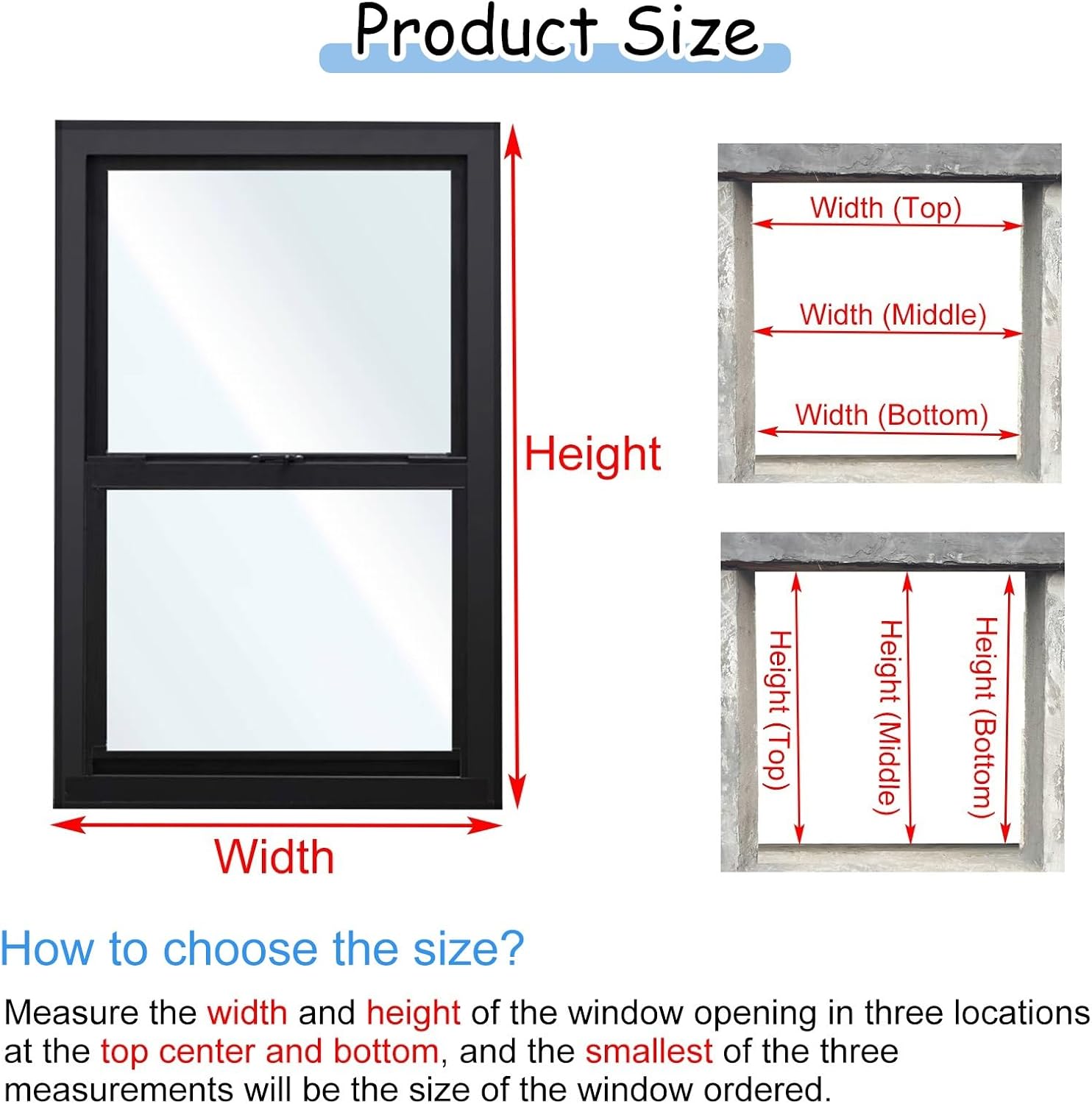 Vibeo Household Aluminum Storm Windows, Up & Down Sliding Windows with Reinforced Glass, Old Houses Replacement Windows 16 24 32 34 36 48 Inch(Gray,14x20in/36x51cm)