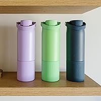 Vista 5 de BrüMate Rise 25oz Water Bottle With 100% Leakproof Covered Silicone Straw Insulated Stainless Steel Water Bottle Cup-Holder Friendly Fast Flow