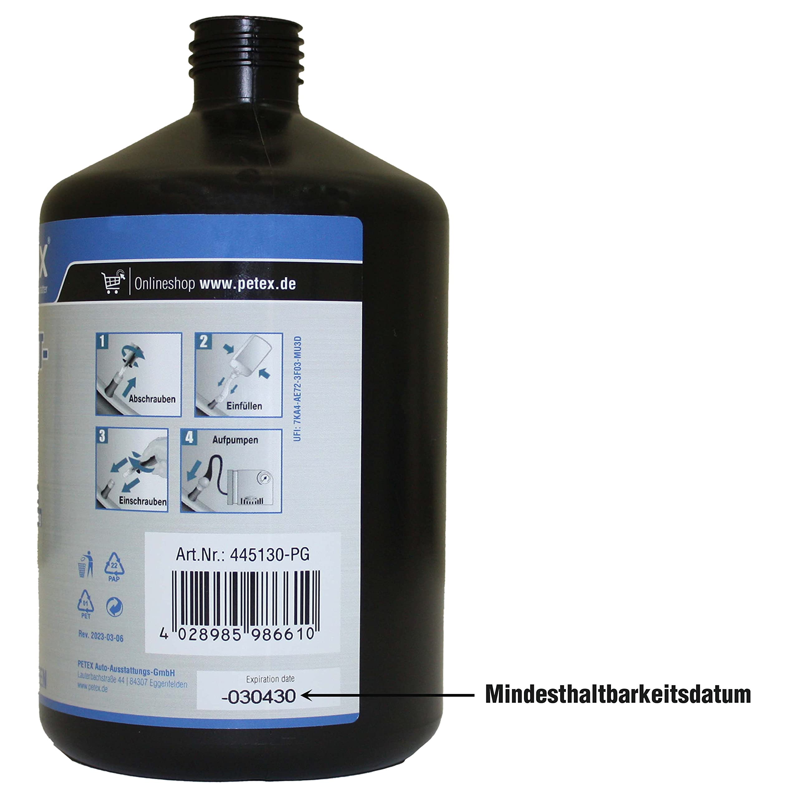 Petex 445130 Bombe anti-crevaison 700ml sans couleur