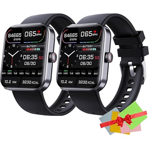Ribili Trackpro 2.0, Sherum Trackpro 2.0 𝐠𝐥𝐮𝐜𝐨𝐬𝐞 𝐦𝐨𝐧𝐢𝐭𝐨𝐫, Dotmalls Trackpro 2.0, Hilipert Trackpro 2.0 𝐛𝐥𝐨𝐨𝐝 𝐬𝐮𝐠𝐚𝐫 𝐦𝐨𝐧𝐢𝐭𝐨𝐫,Shirem Trackpro, Fitsenso Smartwatch (Black*2)