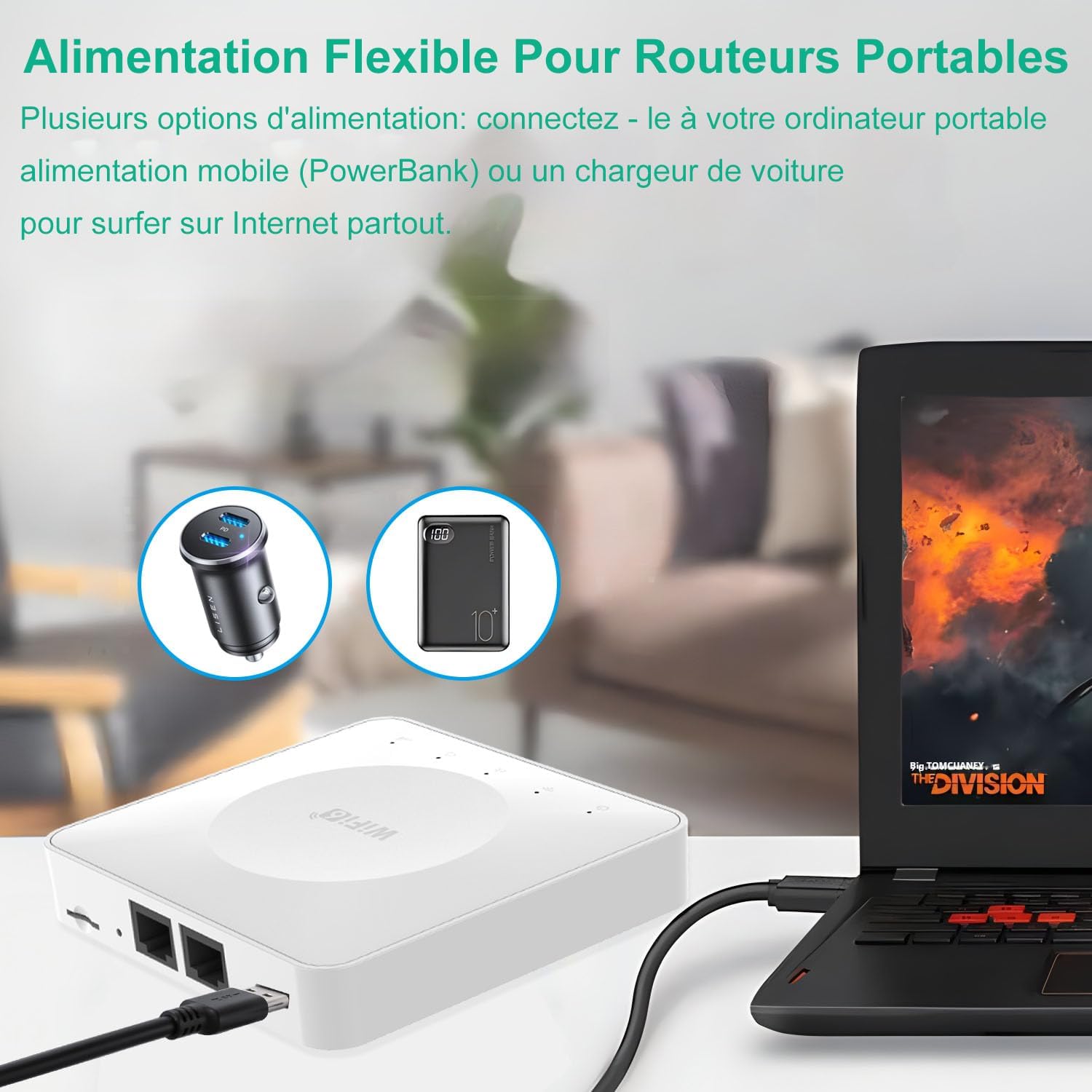 WiFi 6 Routeur SIM Portable, Double Bande Mobile Hotspot avec Emplacement pour Carte SIM,USB-C, Support 32 Appareils, Appareils Internet Portables pour Les voyageant