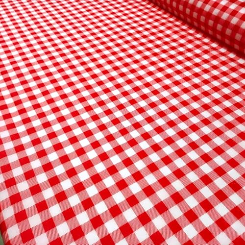 Tnt Estampado Festa Junina Xadrez Vermelho Caipira 6,00m X 1,40m