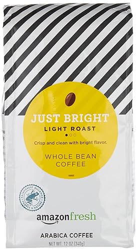 TiendaFresh Just Bright - Café de grano entero tostado ligero 12 onzas