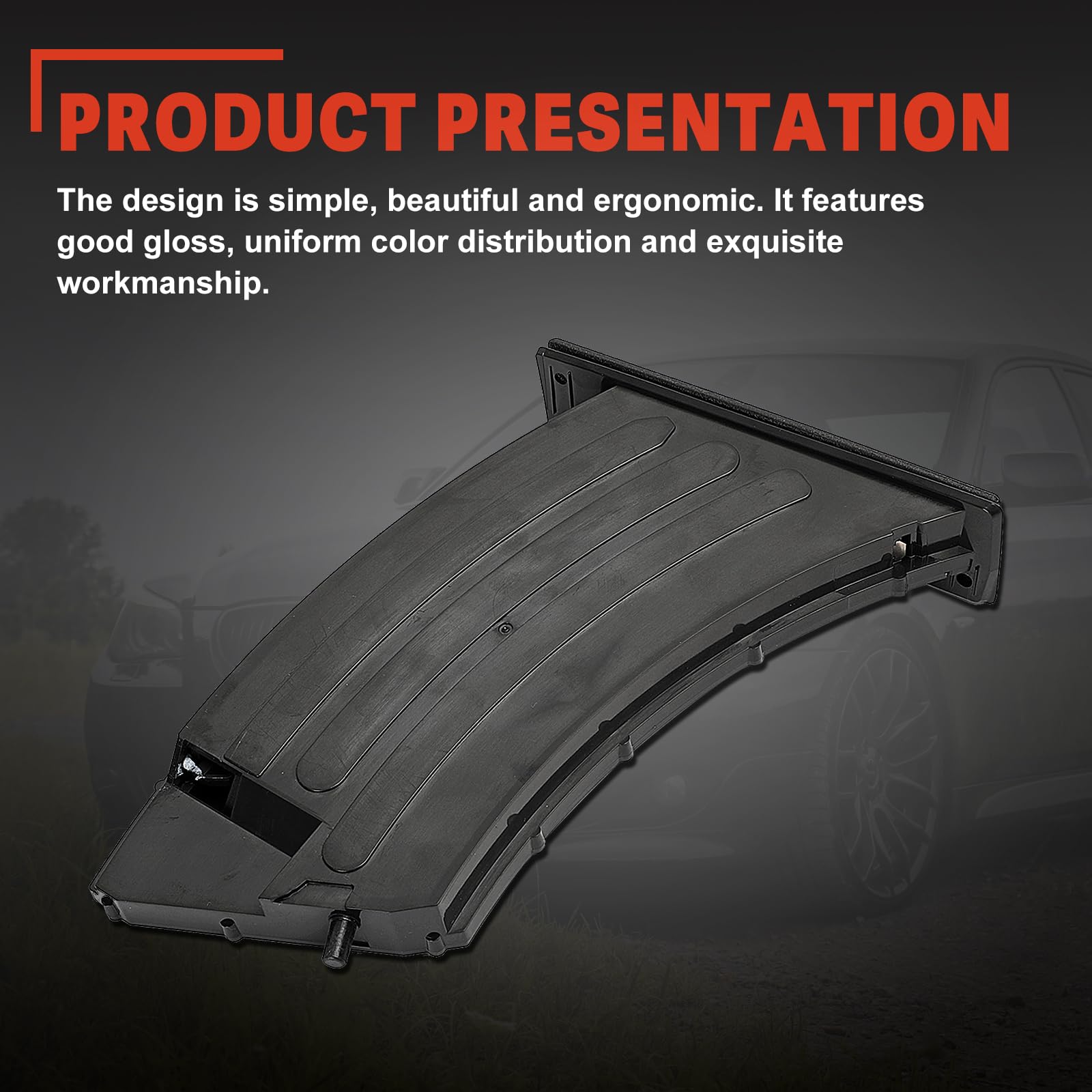 Porte-gobelet Avant Gauche Droit, Support à Boissons Noir Pour BMW E60 E61 M5 525i 528i 530i 535i 2002 – 2010 51459125622 51459125626