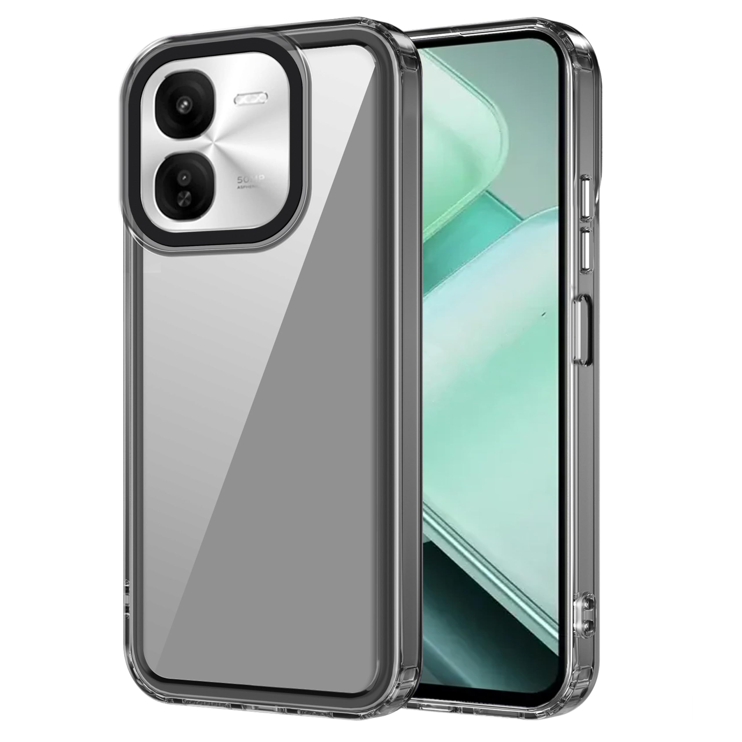 Zapcase Back Case Cover for iQOO Z9x 5G | Compatible for iQOO Z9x 5G Back Case Cover | Case Cover with Camera Protection | (TPU + PC | Translucent Black) (B0D6NG3Z2J) Amazon Price History, Amazon Price Tracker