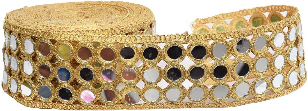 Golden Mirror Lace For Dress Sarees Lehnagas Caps Decoration Borders | Desertcart Cayman Islands Golden Mirror Lace For Dress Sarees Lehnagas Caps Decoration Borders | Desertcart Cayman Islands