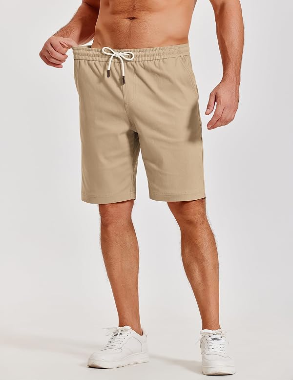 COOFANDY Mens Casual Dress Shorts Classic Fit Resort Chino Cotton Shorts by COOFANDY - Used condition - Image 4