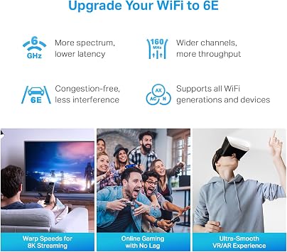 TP-Link Deco XE75 Pro AXE5400 Tri-Band WiFi 6E Mesh System - 2.5G WAN/LAN Port, Covers up to 7200 Sq.Ft, Replaces WiFi Router and Extender, AI-Driven Mesh, 6GHz Band, 3-Pack