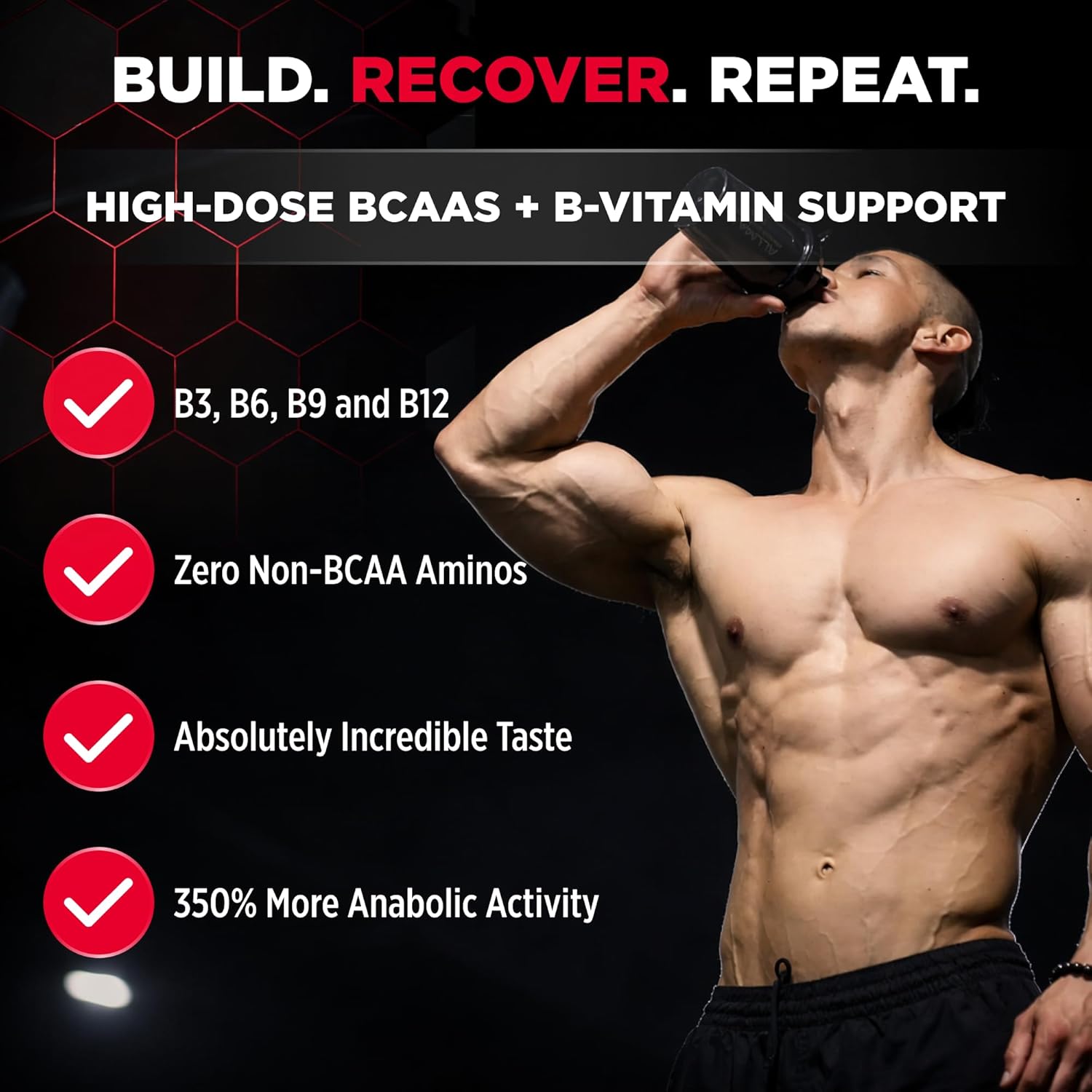 ALLMAX AMINOCORE BCAA Powder for Workout Muscle Recovery & Increased Endurance - Sugar Free, No Fillers 8.18 Grams Bcaas Amino Acids, B Vitamins for Women and Men- 90 Servings | Fruit Punch, 1035g