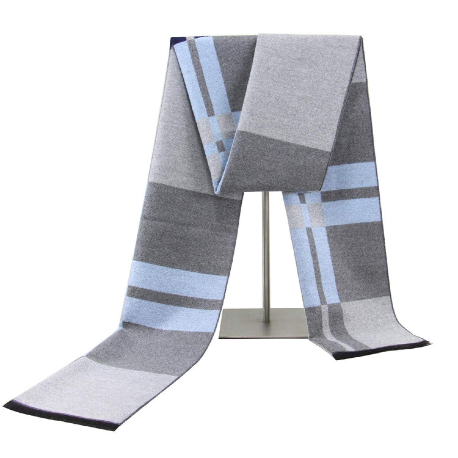 Bufandas de hombre otoño e invierno bufandas de los hombres, bufandas a rayas, bufandas de negocios coreanas, bufandas de algodón, bufandas cálidas