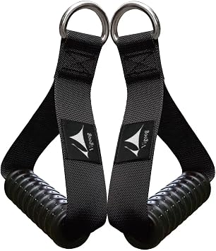 Heavy Duty Gym Workout Handles Attachment for Cable Machine,Resistance Band,Pulley System Home Exercise Equipment, Comfortable and Stronger Grip
