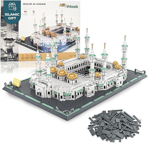 Miniatura 1 de Alif and Friends Masjid Al Haram - Juego de bloques de construcción, más de 2000 piezas, juguetes islámicos de la Gran Mezquita de La Meca para