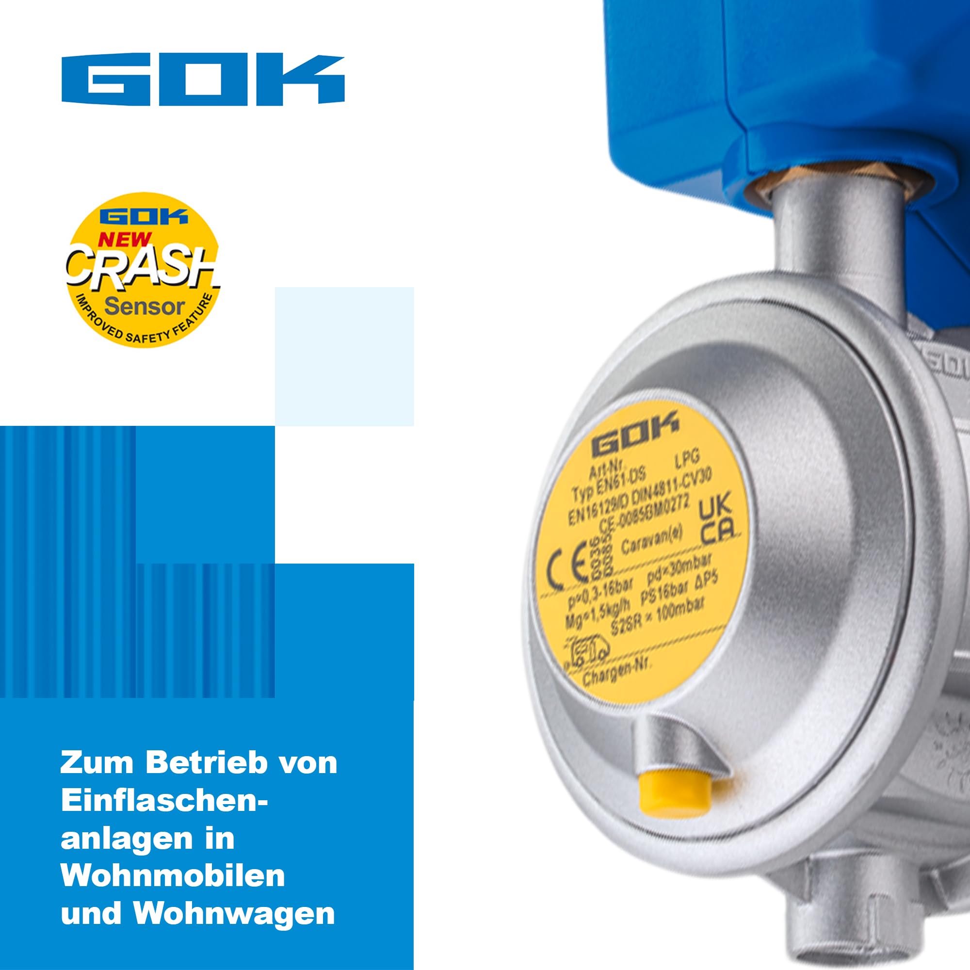 GOK Caramatic SafeDrive 30mbar 1,5 kg/h G.12 KLF x RVS10/8 SV