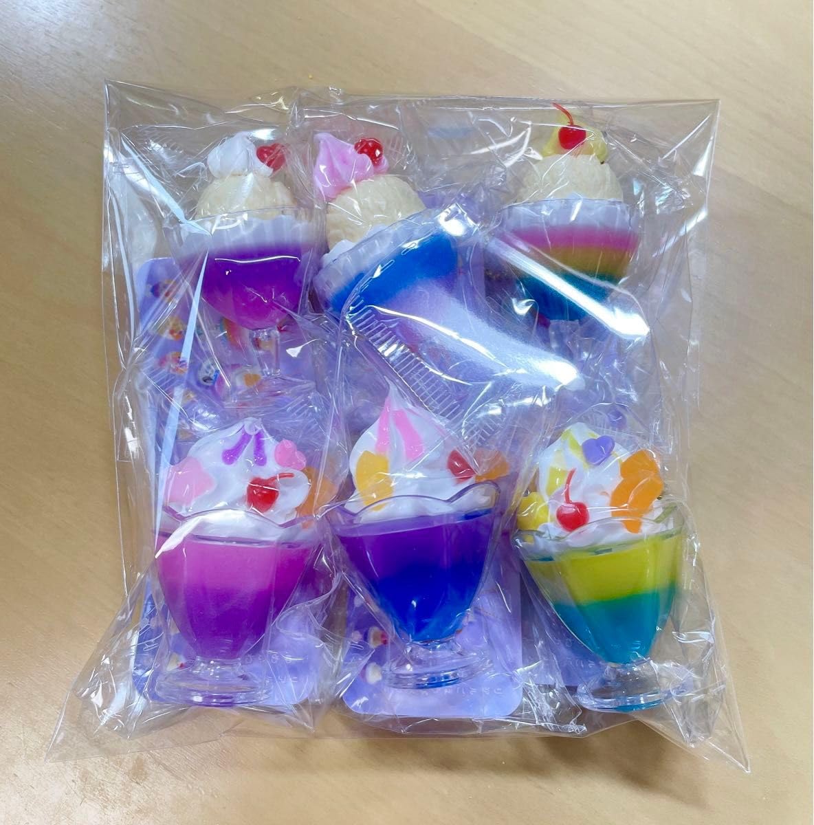Amazon.co.jp: リアルごほうびパフェ ゆめかわカラー 全6種