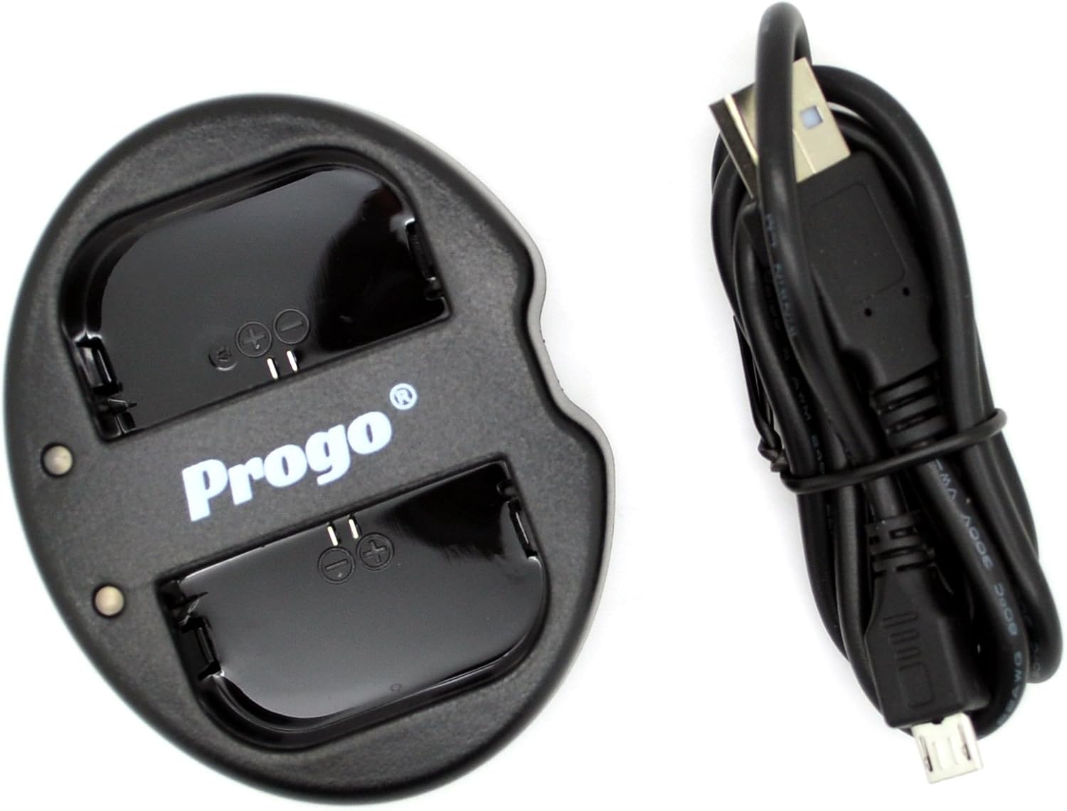 Progo® 2 Channel Dual USB Charger for Canon LP-E6, LP-E6N Battery. Charges Battery for Canon EOS 5D Mark II, 5D Mark III, 5DS, 6D, 7D, 7D Mark II, 60D, 70D, 80D, XC10 image 2