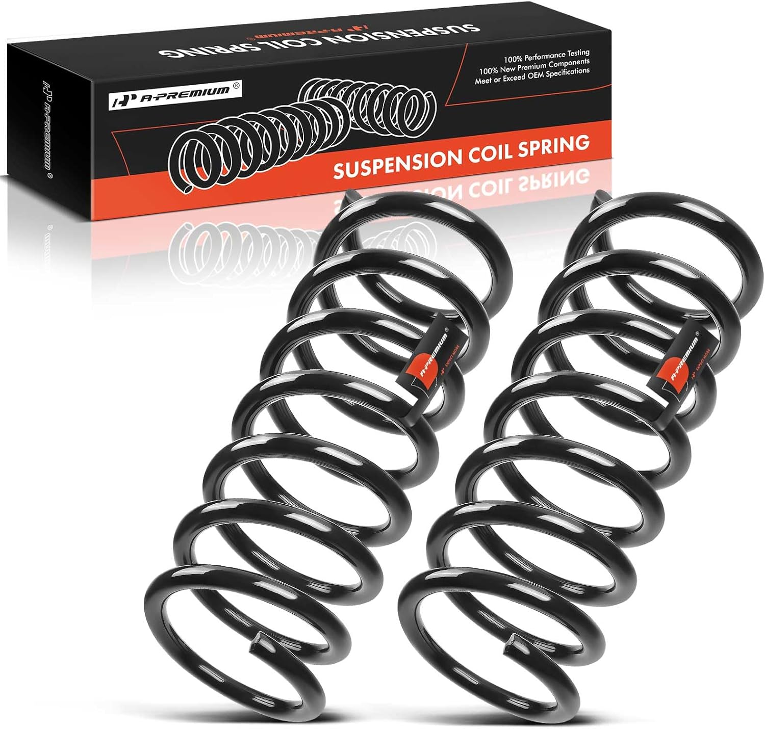 A-Premium 2Pcs Rear Suspension Coil Spring Set Compatible with Mazda 3 2010-2013 2.3L Turbocharged, Driver and Passenger Side, Replace# BBN628011D