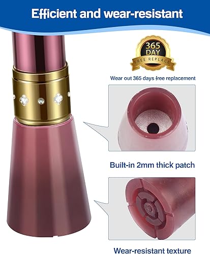 Miniatura 6 de Reemplazo gratuito de 1 año  Puntas de bastón de senderismo  Puntas de goma para bastones de senderismo  Puntas de accesorios de bastón de