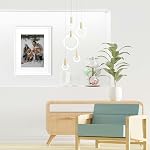 Scholartree White 11x14 Picture Frames Set of 5, Display 11x14 without Mat or 8x10 with Mat，Wall Gallery Photo Frames