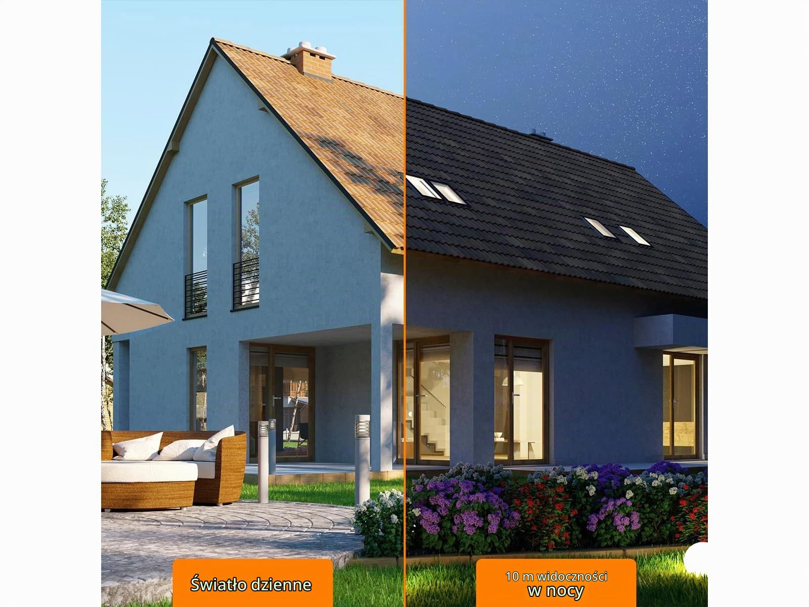 Smartwares Zewnętrzna kamera nadzorująca Starlight WiFi, różne tryby widzenia, obrazy QHD, dwukierunkowa komunikacja, czujnik ruchu