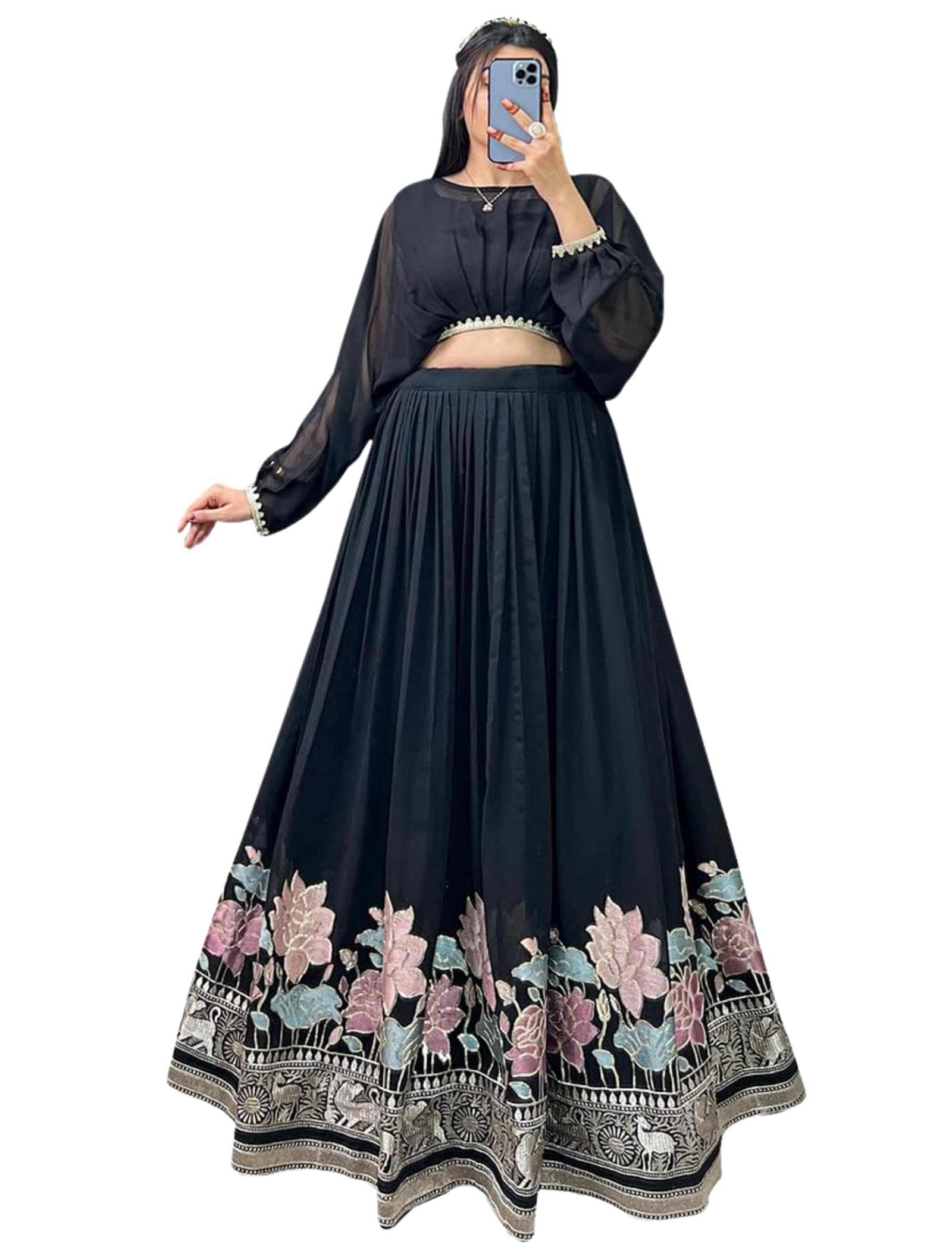 Crop top Lehenga Set-image-18