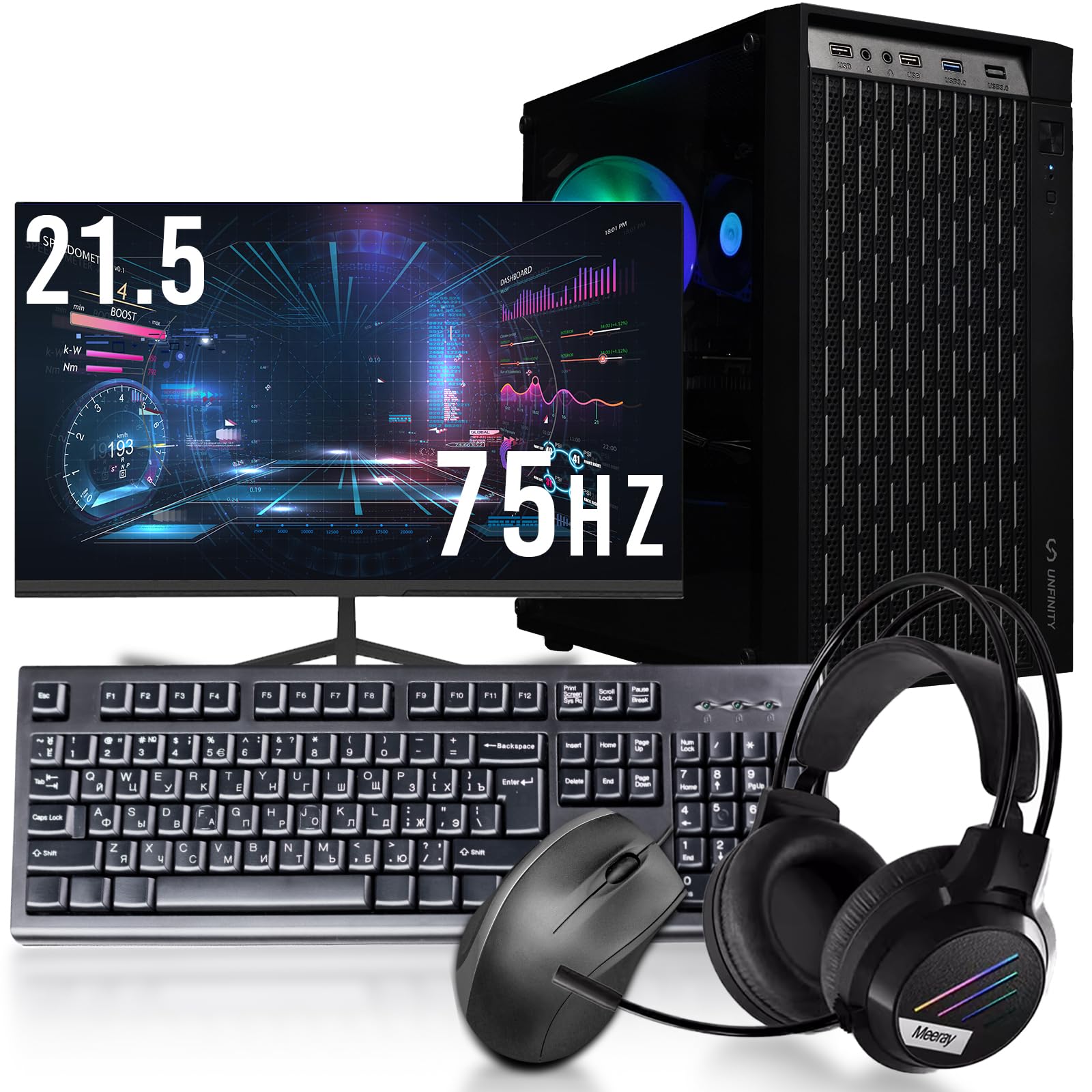 PCデビューにも◎GTX1060搭載すぐ使えるゲーミングPCモニター付フル