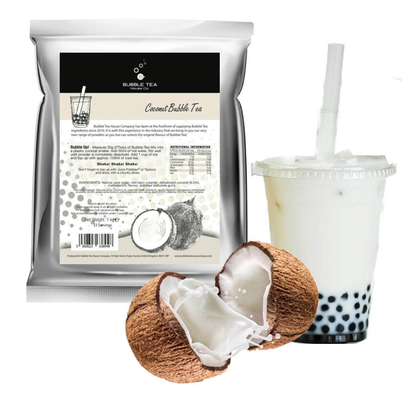 Buy Bubble Tea House Company Coconut Bubble Tea Powder (1kg / 33