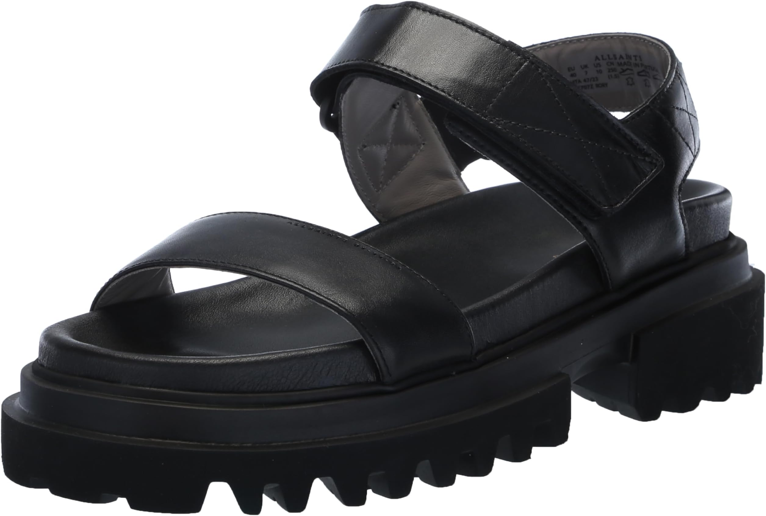 ALLSAINTSWomen's Rory Sandal, Black, 6