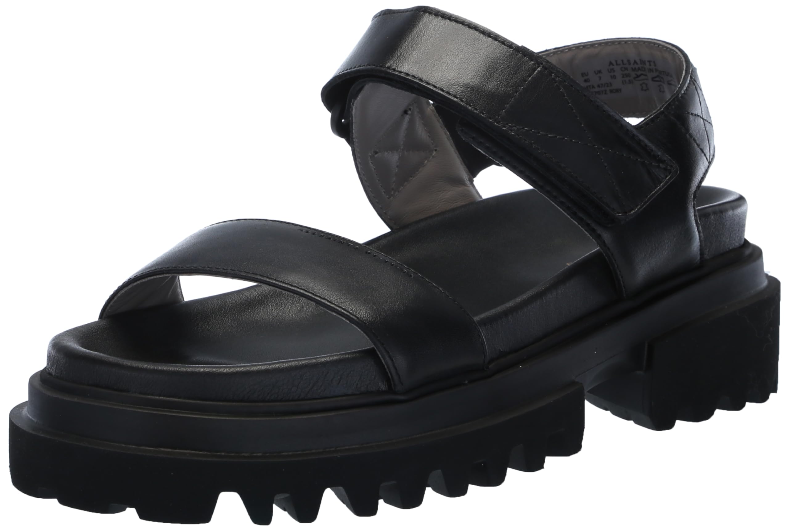 ALLSAINTSWomen's Rory Sandal, Black, 6