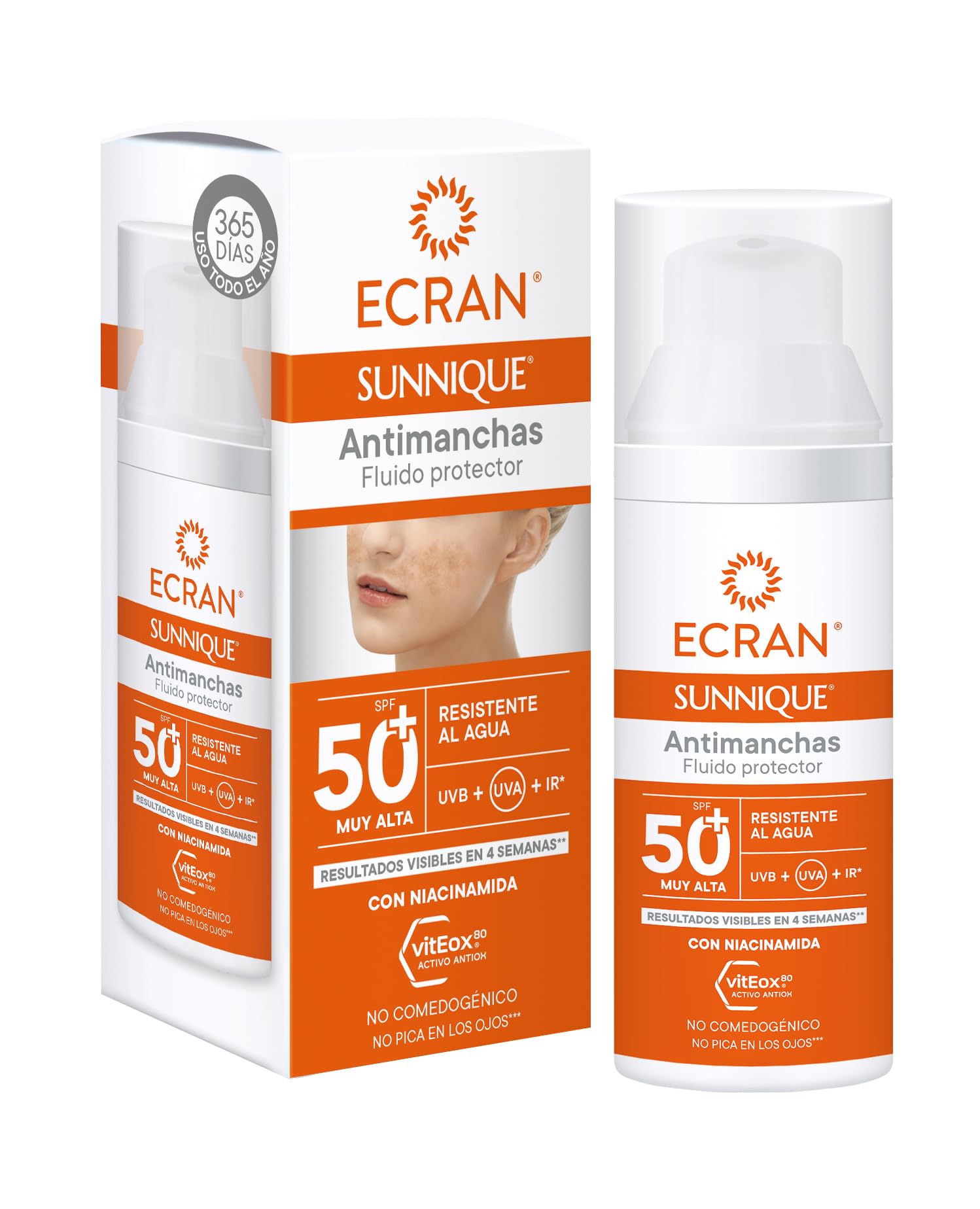 Ecran Sunnique Antimanchas Facial Spf50+ 50 Ml