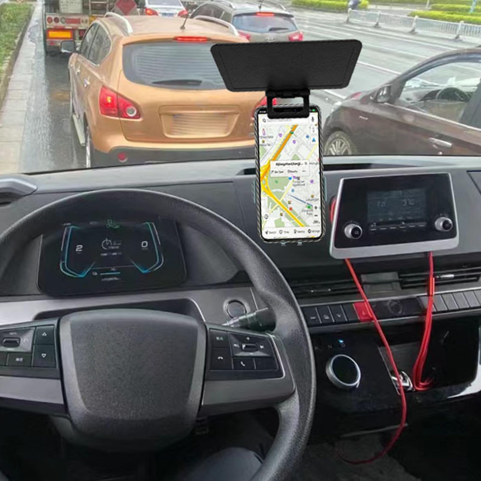 Telo Parasole per Telefono, Telo Parasole per Auto | Copertura Anti-Riflesso per Telefono Cellulare - Parasole Antiriflesso per Smartphone, Pannello di Protezione UV Pieghevole per Telefoni Cellulari
