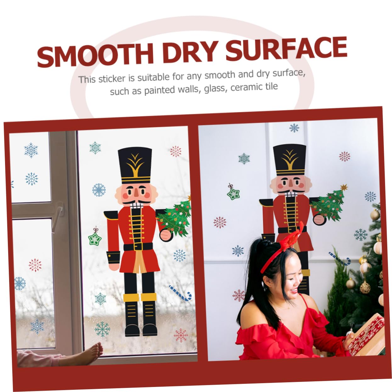 PRETYZOOM 5 Pz Vetrofanie natalizie adesivi natalizi per il frigorifero adesivi per finestre decorazioni natalizie economiche stickers natale bambini sticker natale calamite frigorifero pvc