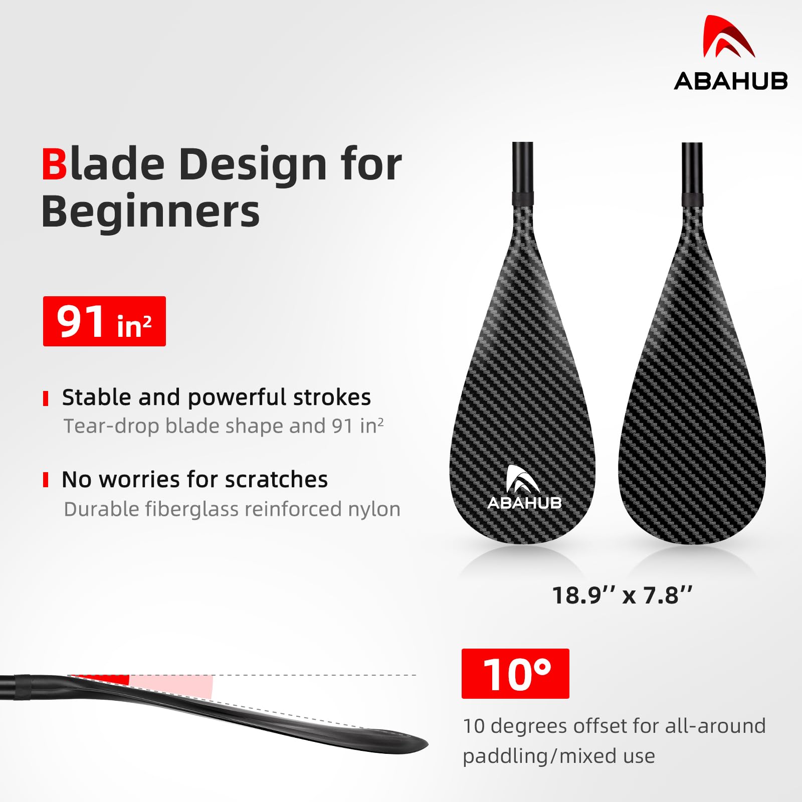 Abahub カーボン SUPパドル パドルボード用 3ピース 軽量 スタンドア Amazon | Abahub カーボン SUPパドル パドルボード用 3ピース