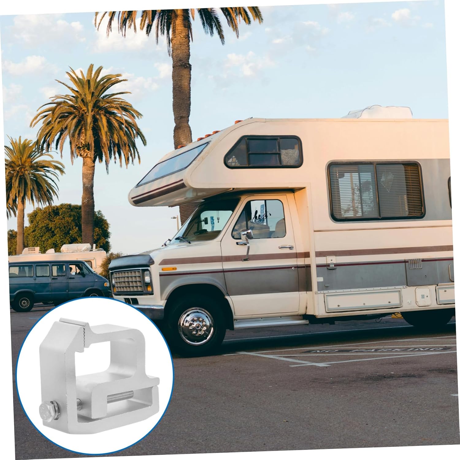 IMIKEYA 2Pcs Heavy Duty Alloy Camper Clamps for Truck Topper Mounting Caps Durable and Reliable Shell Fasteners for Rv Roof Covers for Secure Attachment