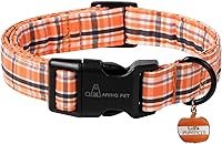 Vista 111 de Aring Pet Collar de algodón, ligero y ajustable, con hebilla de liberación rápida para perros pequeños, medianos y grandes, para cachorros, XS