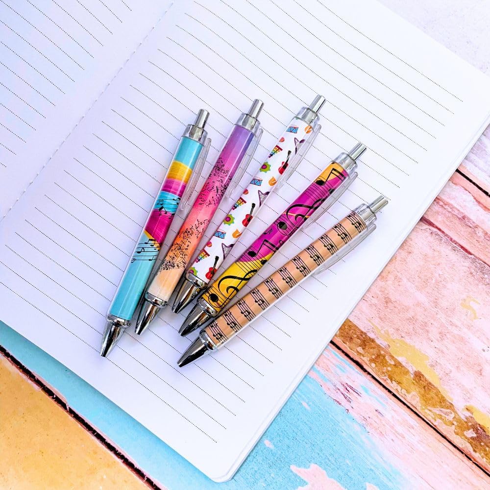 Music Pens 10 PC Unique Musical Party Favor Teacher Gift Romantic Themed Office Supplies Classroom Piano Enthusiasts Musician Cool Stationery Artistic Vibes Bulk Perfect for Student Journals - Image 6